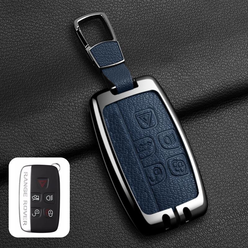 Zinc Alloy Car Key Case Cover Smart Remote Protection Shell For Land Rover Range Rover Evoque Discovery Sport Velar Accessories