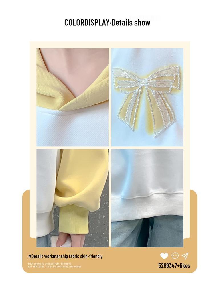 Stylish Girls' Hooded Sweatshirt - Spring/Autumn 2025 Fashion for Big Kids