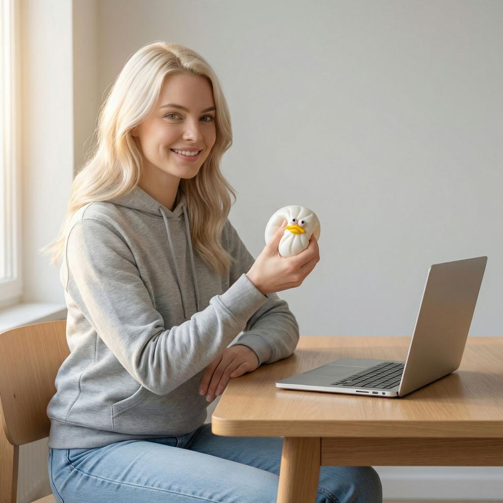 Funny Bun Ball - A Fun, Bouncy, Slow- Stress-relieving Toy That Helps Anxiety And Provides Sensory Enjoyment.