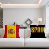 S-Spain Flag Cool cushion cover Double Sided Printed Polyester Pillowcase Pattern Decorative Zipper Cushion Cover