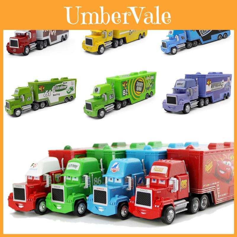 Colorful Cars Mack Lightning Mcqueen King Jackson Storm Racer Truck Toy For Kids