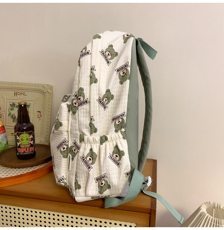 Batoh pro studenty středních škol a středních škol Velkokapacitní studentský batoh pro ženy s potiskem