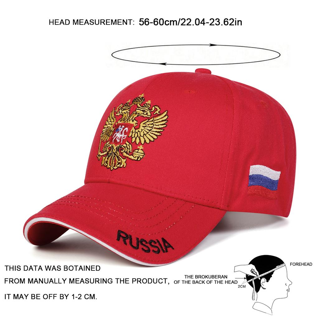 Russian Double Headed Eagle Baseball Hat Outdoor Street Rapper Hip-hop Hats Fashionable Adjustable Cotton Cap Men Women Caps