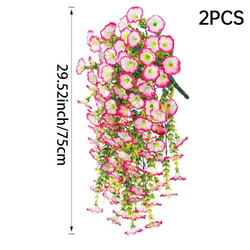 Lebensechte Künstliche Prunkwinde & Eukalyptus Hängedekoration Wasserdicht für Innen- und Außenbereich Perfekt für Zuhause Garten Party