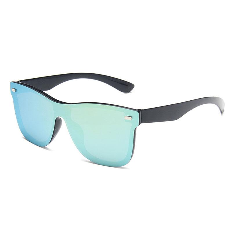 New Square Mirror Sunglasses Men Women UV400 One Piece Lens Fashion Brand Design Driving Eyewear Sun Glasses