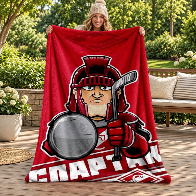 FC Spartak Moscow blanket Flannel Blanket Soft Cozy Plush Throw for Sofa Bed Lightweight Home Decoration Gifts for Christmas various holidays