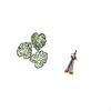 Creative Palm Leaves Musician Statue Figurine Wooden Ornament Tropical Jungle Wall Sculpture Bedroom