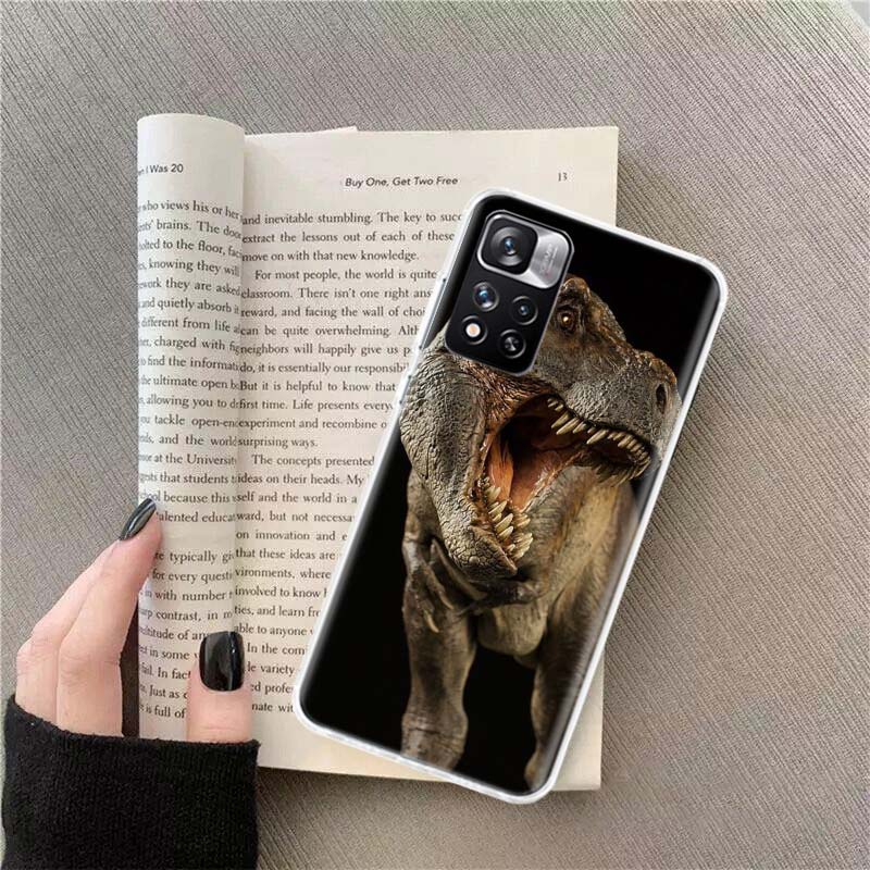 Dinosaurs Prehistoric Animals Phone Case For Redmi Note 13 12 Pro Plus 14 15 Pro 5G 11 11T 11E 11S 10 Pro 10S 9 9S Cover Cell Cl