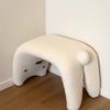 Plush Dressing Chair Small Stool Entryway Stool Cream Style Makeup Stool  Bedroom