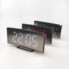 Creative Curved Surface LED Mirror Clock with Large Display and Silent Alarm