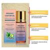 1-3X Organic Golden Castor Oil Roll-On with Rose Quartz | 100% Pure for Skin, Brows & Lashes and Less Mess| Hexane-Free