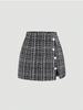 Women's High Waist A-Line Plaid Skirt - Slimming Autumn/Winter 2025 Style