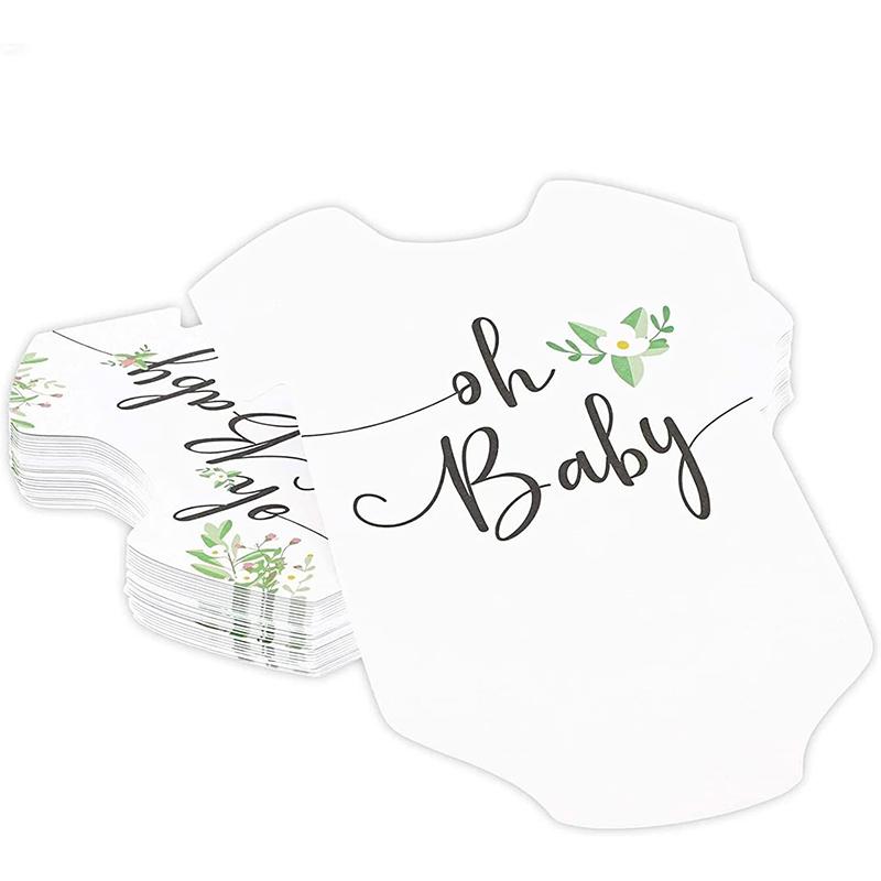 50pcs Baby Shower Prediction Advice Cards, Floral Theme Party Game Cards, Guessing Game Kit, Baby Advice, Wishes And Predictions