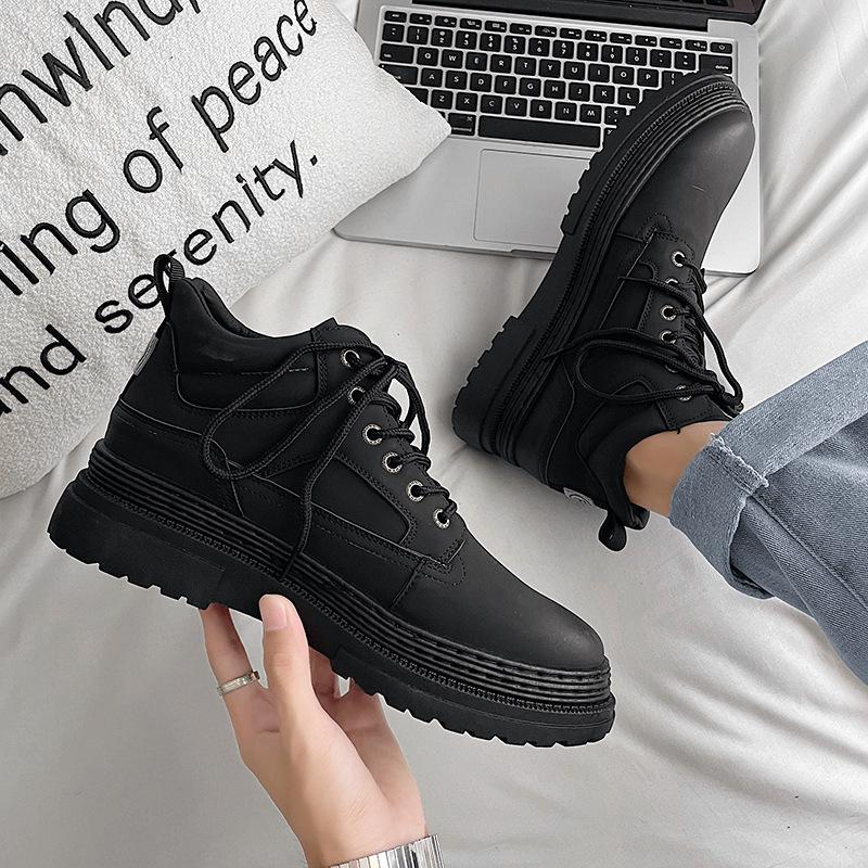 

Новые осенние ботинки для мужчин, камуфляжные ботинки для пустыни, высокие кроссовки, нескользящая рабочая обувь для мужчин, Buty Robocze Meskie 39 чёрный