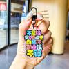 Pendant Delightful Acrylic Keychain For Stress Relief With Fun Quotes For All Occasions