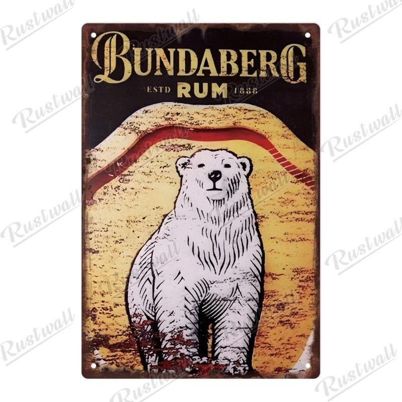 Vintage Beer Metal Sign, New Year Pub Decor Plaque