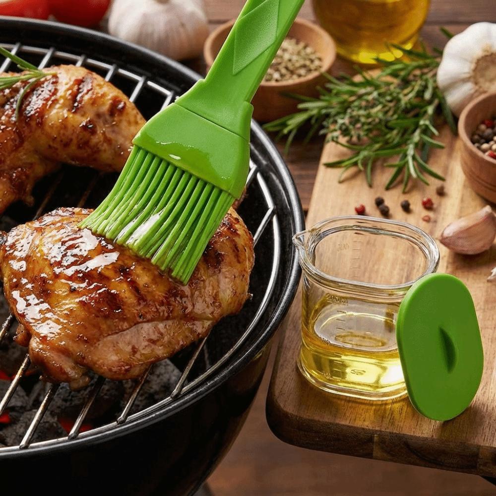 Non-Slip Handle Sauce Application Brush Heat Resistant Oil Brush  Pancake Making