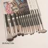 14 Pcs Ultra-Soft Green Makeup Brush Set for Face Eye Beginner-Friendly Cosmetic Tool Kit---### ?