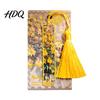 High-end Metal Bookmark Bookmarks with Tassel Hollow Out Oil Painting Theme Book