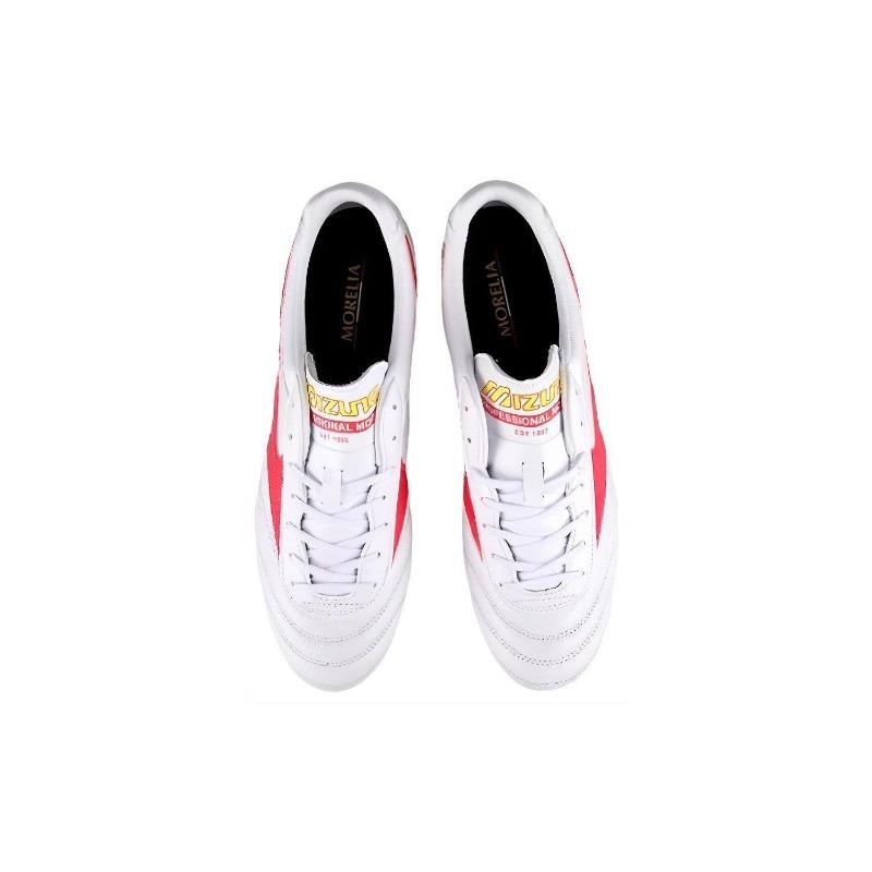 Mizuno Scarpe da Calcio Uomo Morelia II Pro AG Bianco Rosso P1GA231464