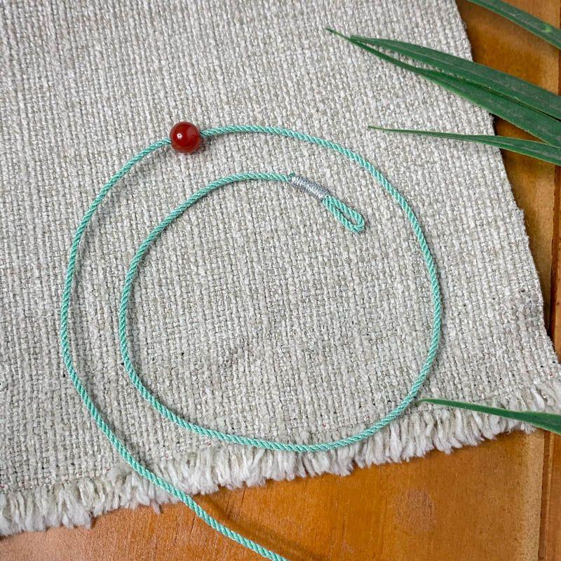 DIY Extremely Fine 1mm String Lucky Beads Anklet Carrying Strap