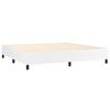 Box Spring Bed with Mattress White 200x200 cm Faux Leather
