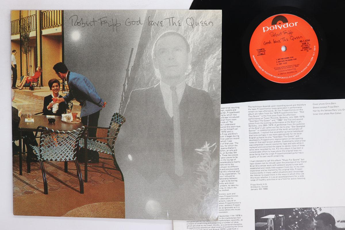 Виниловая пластинка ROBERT FRIPP  God Save The Queen  Under Heavy Ma PD16266 POLYDOR 1980 США Рок Б/у