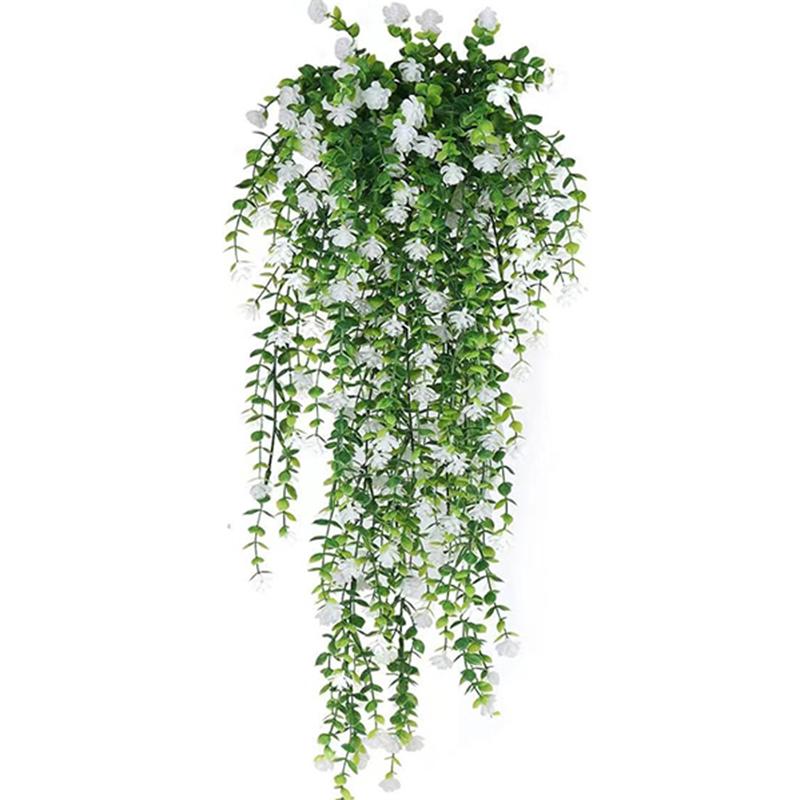 1pc Artificial Changteng Plastics Green Leaf Fake Vine Home Indoor Outdoor Garden Balcony Hanging DIY Decoration Party Supplies