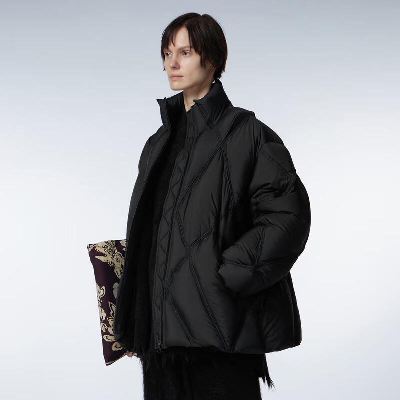 

JNBY 2023 Winter Loose Fit Stand Collar A-Line Duck Down Jacket 5N0C13900 M