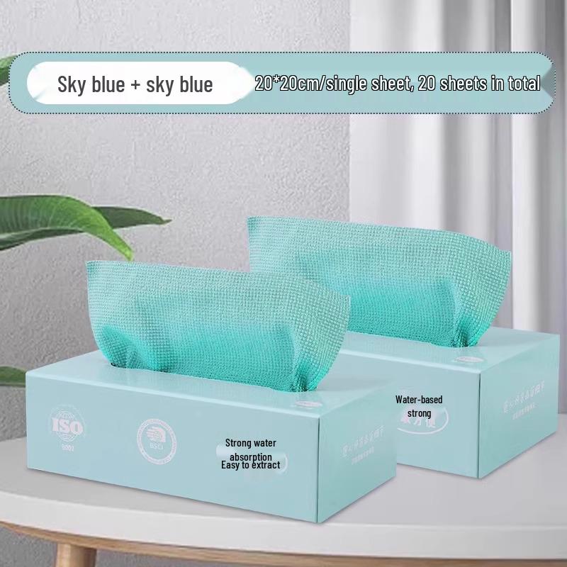 Reusable and Disposable Kitchen Dishcloths - Thick, Washable, Dual-Use Wet & Dry Scouring Pads