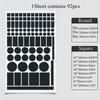 Led Covers Block Light Dimming Stickers Black Color Easy to Use Led Light Blocking Stickers Shading Avoid Glare