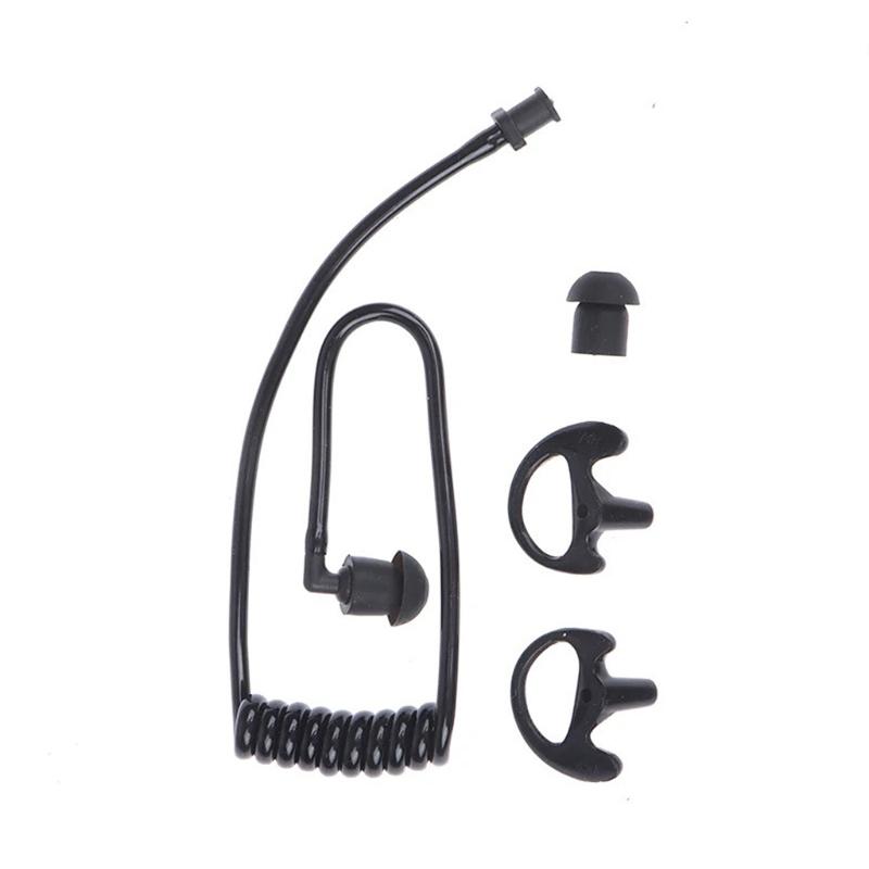 Spring Air Tube Earphone Coil Acoustic Air Tube Earplug for Two Way Radio Earpiece Coil Tube Kit Replacement Accessories