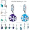 Copper Temperature Change Color Series Pendant Charms Beads Fit Original Wear Bracelets Diy Jewelry Accessory