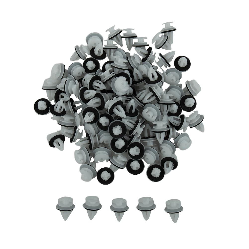 Decor Fastener Clips Accessory Spare Part 100pcs Door Panel With Seal Ring