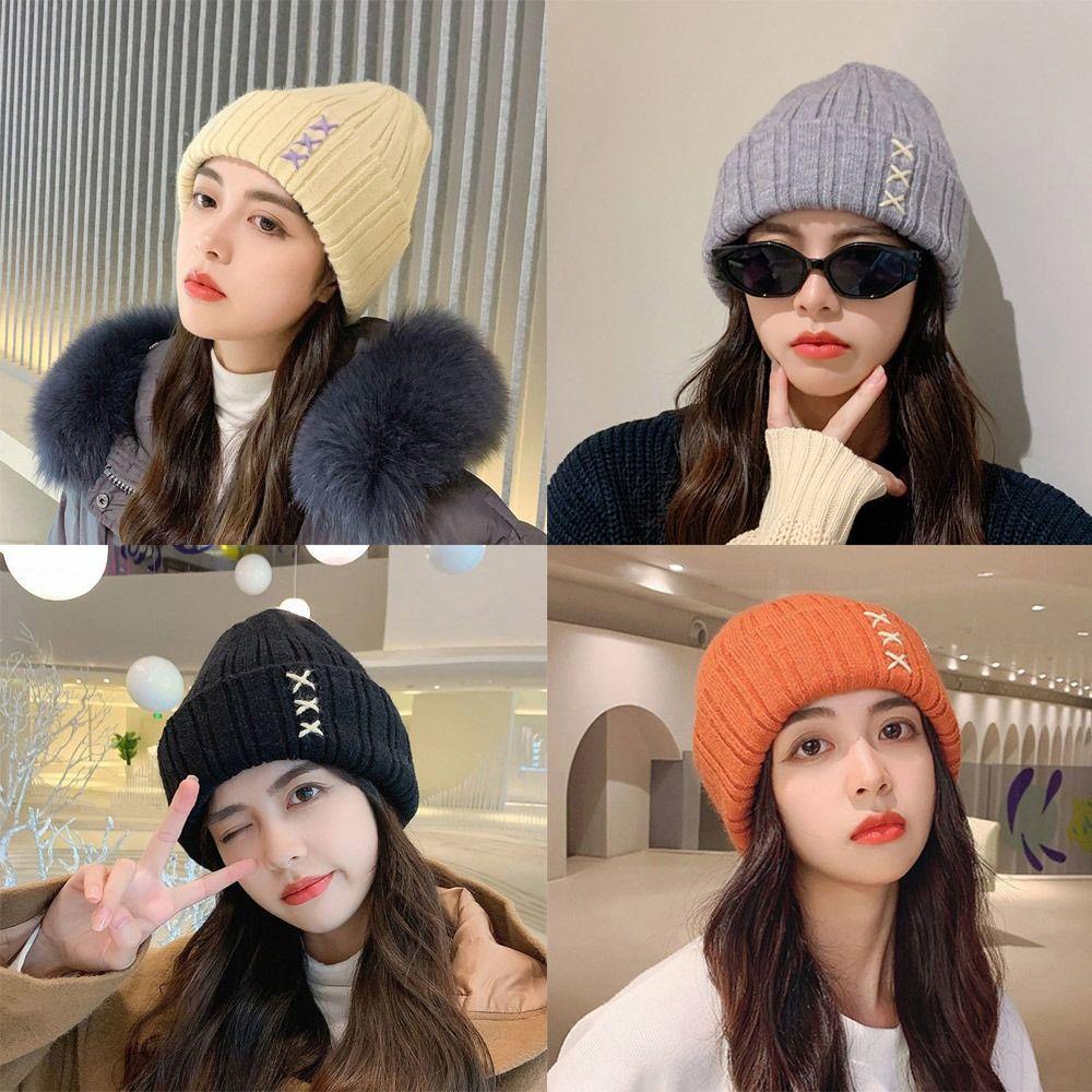 

Trend Warm Windproof Female Knitted Hat Hip Hop Autumn Winter