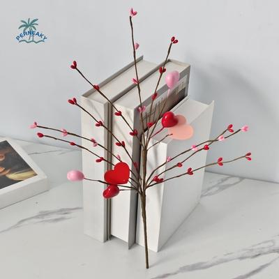 1pc Red and Pink Heart-shaped Flowers DIY Long-lasting Artificial Flower Bouquet Festival Decoration Romantic Creative Bouquet