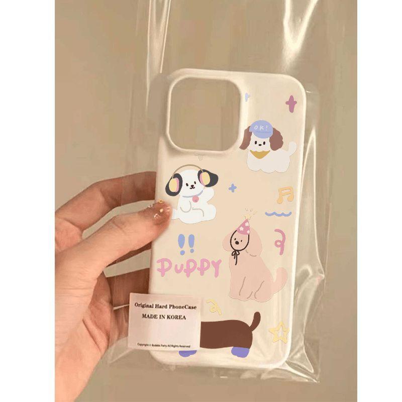 Creative music puppy jelly for apple 16promax new soft shell 14 15 white 13 pro personality 13