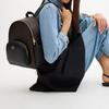 Coach Mochila de Cuero con Cierre de Cremallera y Monograma Double C, Pista 27, Grande para Mujer, Color Nogal Negro, CZ176-IMXAQ