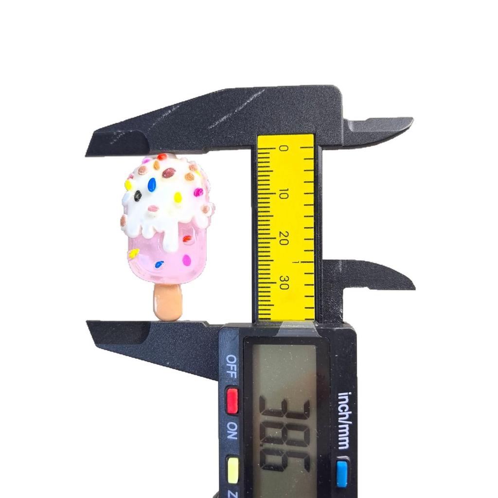 Simulation Popsicle Ice Cream Resin Accessories: DIY Decoration for Phone Cases, Hair Clips, and Shoe Buckles.