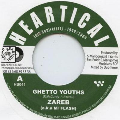 7inch Record ZAREB / PAPA KOJAK - Ghetto Youths / Evil Forces HS041 Heartical 2008 UK Reggae, Ska & Dub