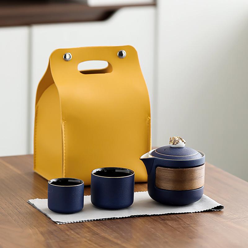 Golden Lion Xianrui, Portable Express Cup, One Pot And Two Cups Of Travel Tea Set, Hotel Enterprise Business Cup Souvenir Customization