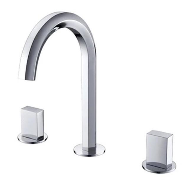 Widespread Bathroom Sink Mixer Luxury Gold Hot and Cold Basin Faucet Brass Black Chrome Finished Lavatory Tasp Top High Quality