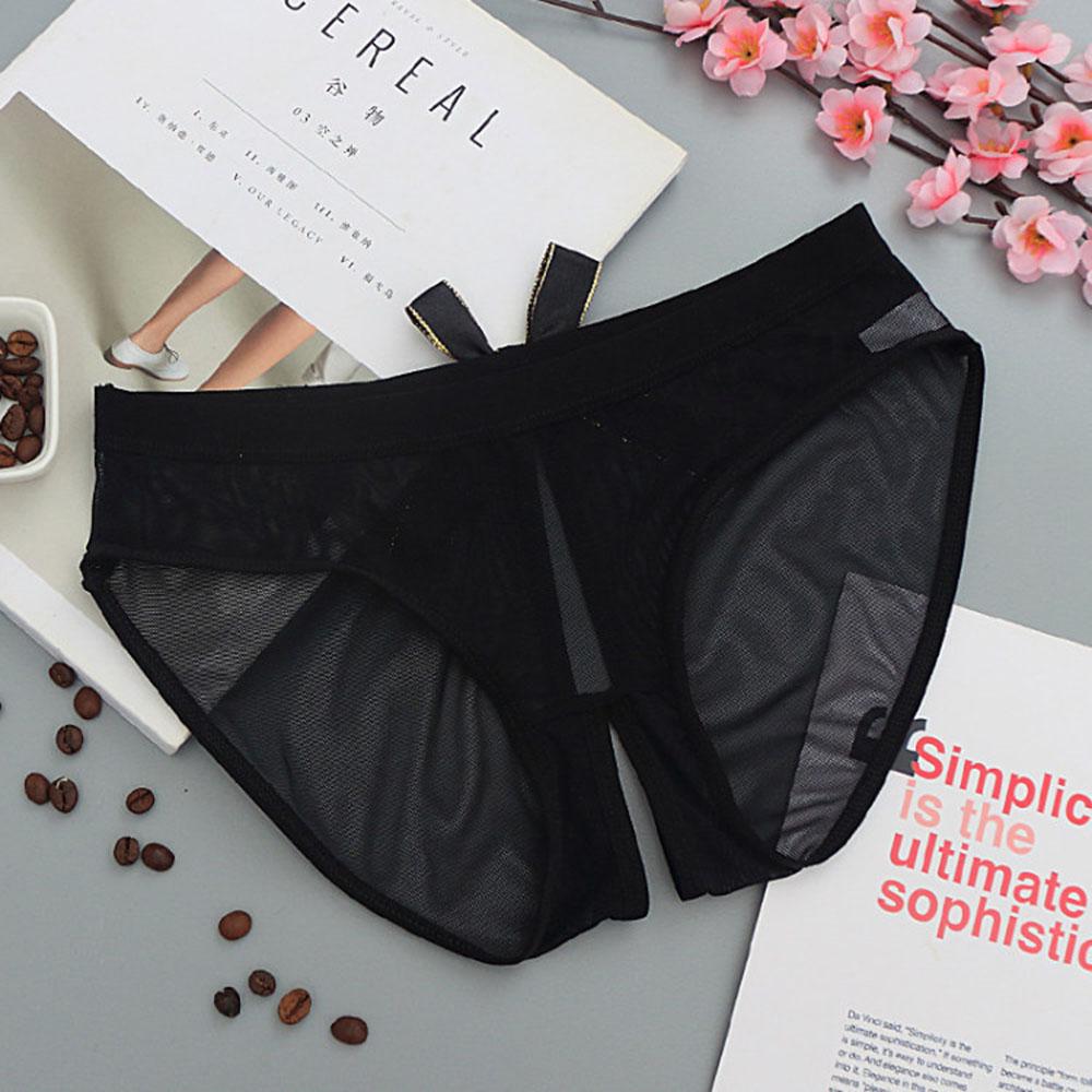 Sexy Seamless Mesh Briefs Panties Lingerie Thongs