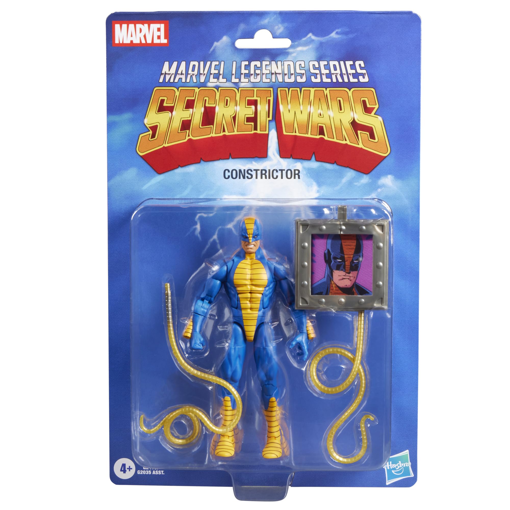 Hasbro Marvel Legends Series Constrictor 6-Inch Action Figure with Shield Retro Marvel Comics Secret Wars G2415
