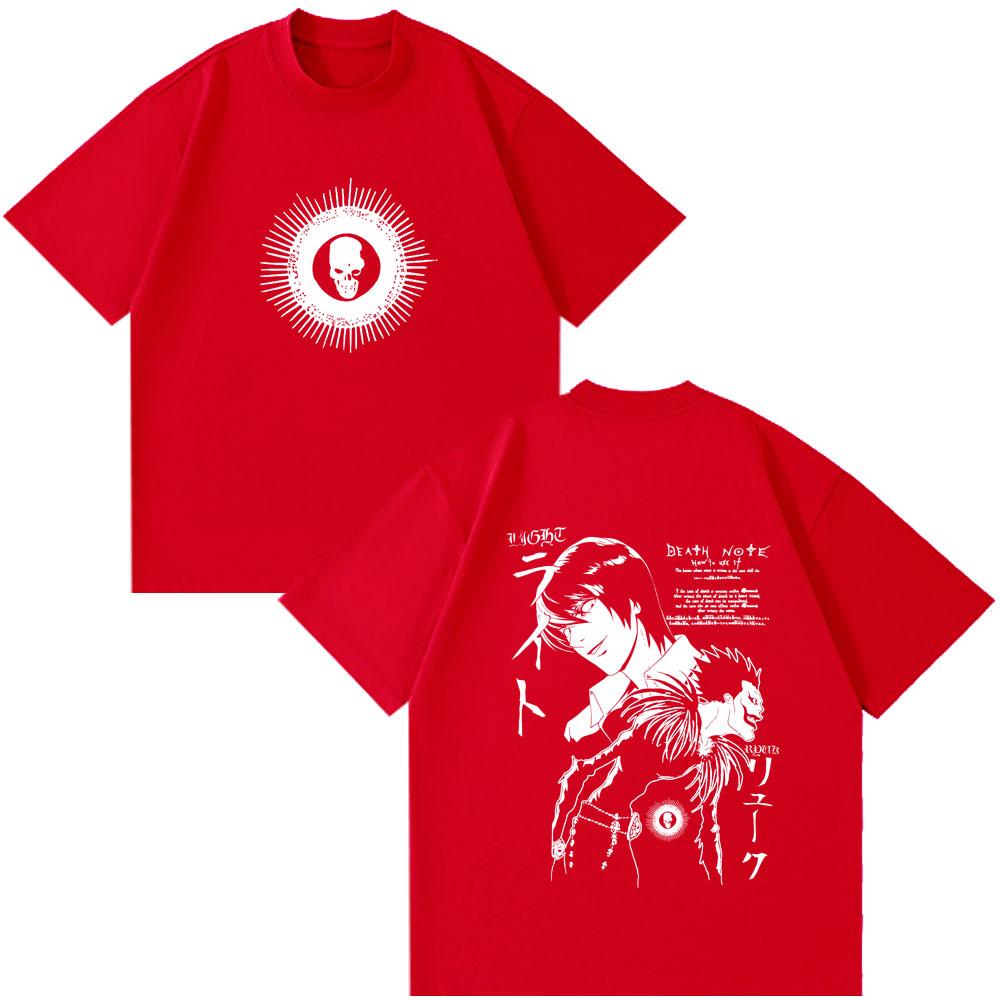 

Anime Death Note Ryuk Yagami Light T Shirt Unisex Women Clothing Cotton Couple Tee Fashion Short Sleeve O-Neck T-shirts Streetwear S