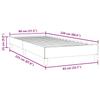 Box Spring Bed Without Mattress Dark Blue 80 X 220 Cm Velvet