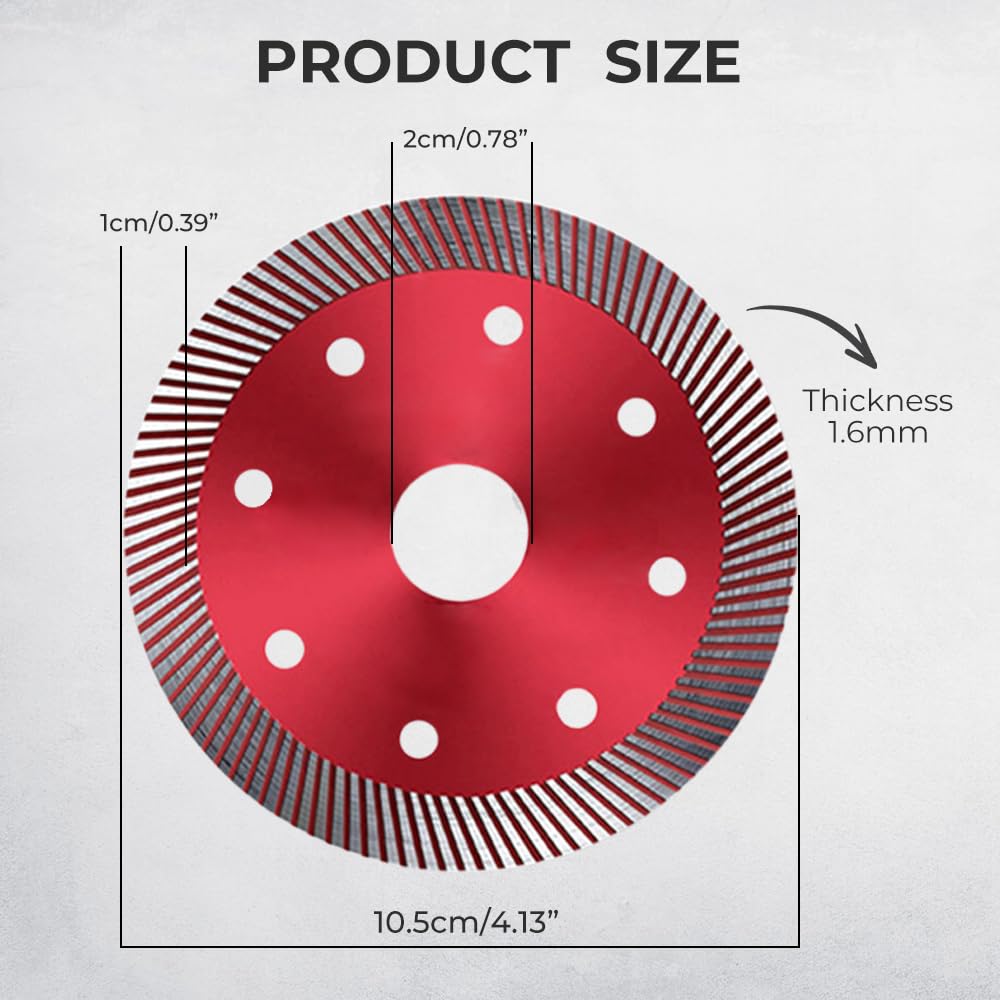Diamond Saw Blades, Super Thin Tile Cutting Disc for Angle Grinder, Diamond Blade for Porcelain, Ceramic, Granite, Marble – Glass Cutting Disc,