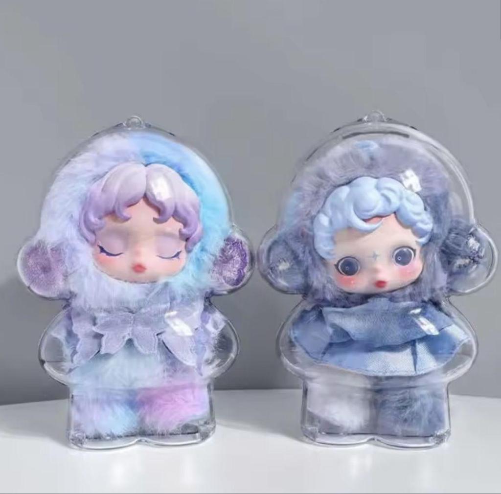 3/1Pcs For Skullpanda Winter Symphony And Impressionnisme Series Transparent  Protective Cover Portable Case With Hook Strap