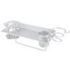 Weltraum-Aluminium Wandmontiertes Badezimmer-Aufbewahrungsregal Handtuchhalter Taschentuchbox Set Zubehör