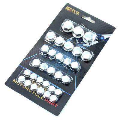 30Pcs Motorcycle Modified Parts Head Screw Cover Decor Screw Cap Parts